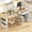 White, variant on Harper & Bright Designs Fluted Kitchen Island with Extendable Dining Table for 4-6, Island Table for Kitchen with Power Outlet, Kitchen Table with Double-Side Storage and 2 Side Open Shelves, Black