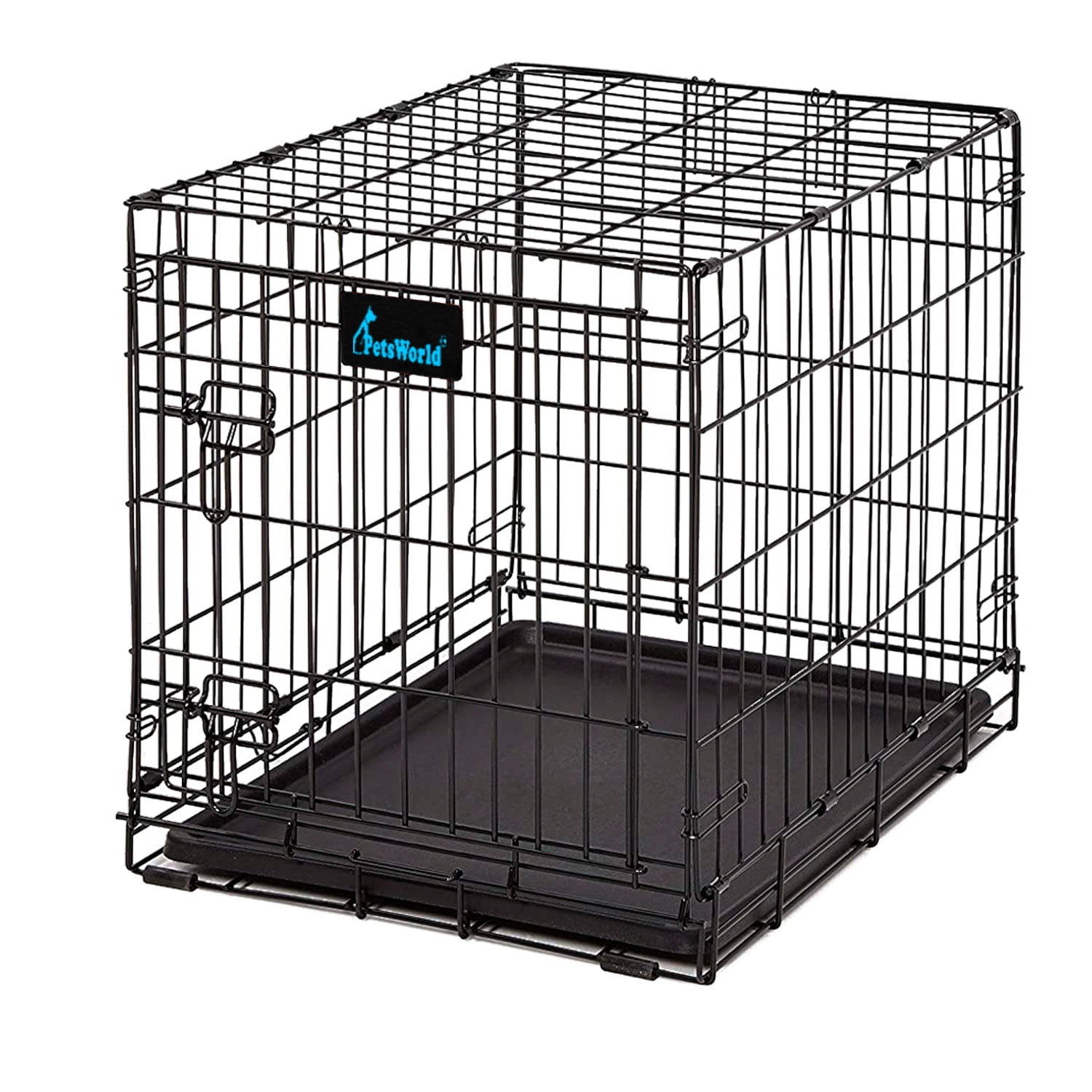 Folding Dog Crate Single Door Folding Metal Dog Crates 24 inch