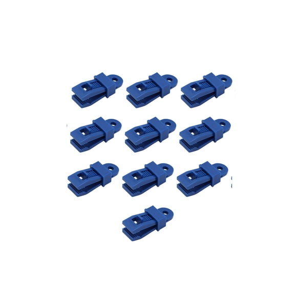 Clips para lonas Pleteffect: de plástico, de alta resistencia, para acampada/aire libre, resistentes al viento y al agua