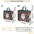 thumbnail image 2 of FORMRS Womens Corduroy Tote Bag Crossbody Shoulder Handbag with Pocket, Blue Christmas Santa, 2 of 7