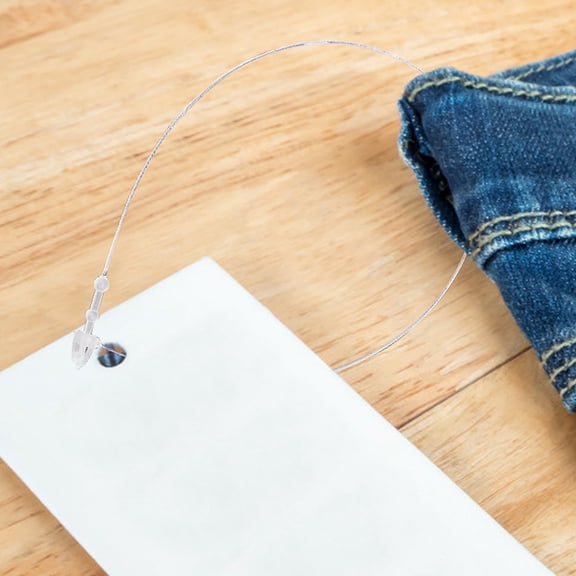 ULTNICE 5000 Pcs Tag String With Plastic Tags For Clothes Securing Labels White