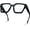 All Black, variant on Bold Tortoiseshell Square Blue Light Glasses, Thick Frame, Anti-Blue Light
