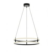 AFX  Gemini 24'' LED Pendant Black - 24"