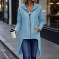thumbnail image 3 of Puntoco Womens Fall Long Cardigan Sweater Open Front Duster Hooded Cardigan with Pockets Halloween Fall, 3 of 8