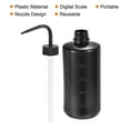 thumbnail image 4 of Uxcell 500ml Plastic Water Irrigation Spout Squeeze Washing Bottle, Black 2 Pack, 4 of 5