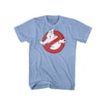 thumbnail image 1 of Real Ghostbusters Logo Light Blue Heather Adult T-Shirt Tee, 1 of 2
