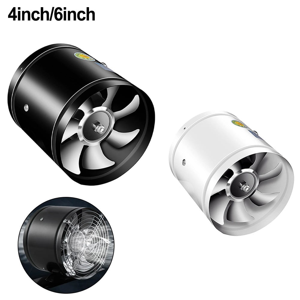 Multifunctional Powerful Mute Exhaust Fan 4\'\'6\'\' Pipe Vent Exhaust Fan Duct
