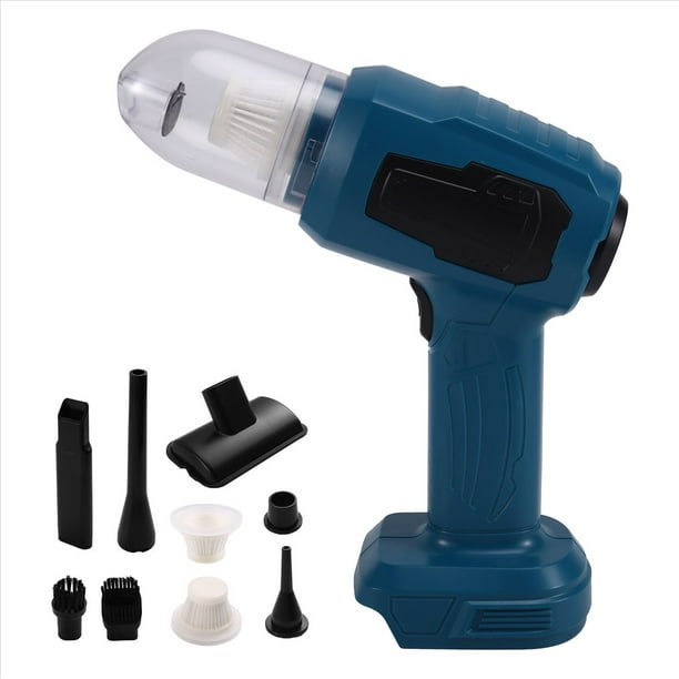Aspiradora Inalámbrica para Coche, Soplador de Aire Eléctrico de Mano para Limpieza de Suelos y Alfombras, Compatible con Herramientas de Batería para de 18 V.