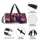 thumbnail image 4 of Balery Purple Flower Bolsa de Gimnasio para Mujeres y Hombres, Bolsa de Viaje Impermeable, Bolsa de Fin de Semana con Compartimento para Zapatos y Bolsillo Húmedo, 4 of 6