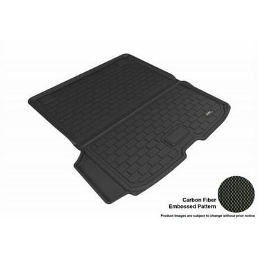 3D MAXpider 2015-2024 Fits Volvo Xc90 Carbon Fiber Embossed Pattern Cargo Liner Kagu Black M1VV0211309