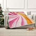thumbnail image 7 of Yayeee Throw Blanket for Couch Soft Warm 50" x 60" Sofa Chair Bed Decoration, Swirling Lines, 7 of 7