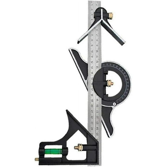 Combination Square Set Multifunctional Accurate Wood Measuring Square Tool 300mm Hardware Tools