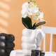 thumbnail image 5 of Jarrón de cerámica creativo con forma de puño, diseño moderno con flores mate Blanco D, 5 of 8