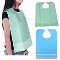 thumbnail image 2 of HLONK Waterproof Adult Mealtime Bib Protector Aid Apron (Light Green), 2 of 7