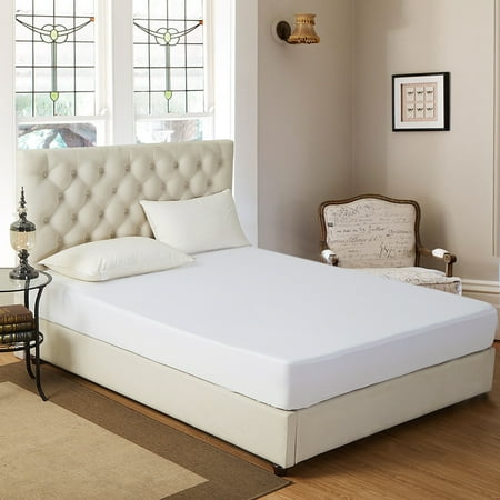 JML Premium Soft Breathable Waterproof Fitted Mattress Protector,Mattress Cover, Queen