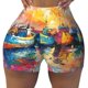 thumbnail image 2 of Balery Colorful Fishing Boats Pantalones cortos de entrenamiento estampados para mujer, sin costuras, ajustados, para gimnasio, yoga, correr, deportes, ejercicio activo, fitness.-Medium, 2 of 8