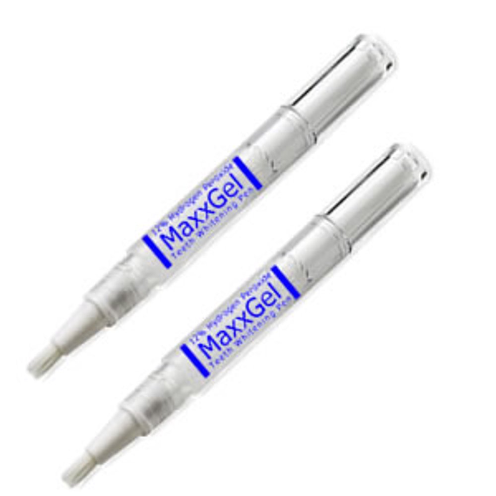 MaxxGel Teeth Whitening Pen. 12 Hydrogen Peroxide. Bundle of 2 Pens
