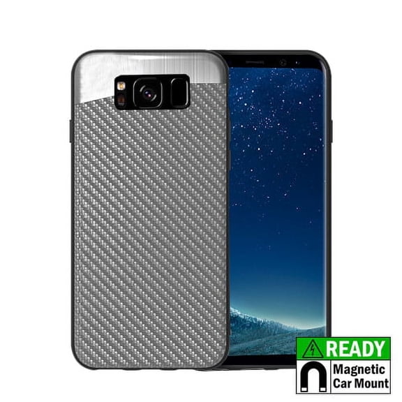 GSA Blade Carbon Fiber Candy Case For Samsung Galaxy S8 Plus - Silver