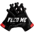 thumbnail image 2 of Feed Me - Football Gloves for Youth and Adult - Ultra Grip Wide Receiver Gloves - Superior Support and Protection - Adult and Youth Sizes, 2 of 5