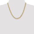 thumbnail image 6 of Auriga Fine Jewelry 10K Yellow Gold 6.5 mm Semi-Solid Curb Link Chain Necklace for Women 20", 6 of 6