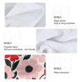 thumbnail image 2 of Yayeee Kitchen Hanging Hand Towels Set of 2 with Loop Bathroom Absorbent Tie Towel, Pink and Red Flowers, 2 of 7
