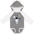 thumbnail image 3 of Inktastic Astronaut the Moon Spaceship and Shooting Star for Light Colors Boys or Girls Long Sleeve Baby Bodysuit, 3 of 5