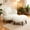 Antique White, variant on Noble House Kilby Nordic 36" Chenille Bucket Accent Chair with Ottoman, Lazy Lounge Club Chair for Living Room, Camel