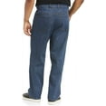 thumbnail image 2 of Harbor Bay by DXL Men's Big and Tall Relaxed Fit Stretch Jeans, Basic Blue Wash, 58W X 28L, 2 of 8