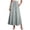 Gray, variant on ShomPort Maxi Skirt for Women Cotton Linen Summer Causal Elastic Waist Drawstring A-Line Long Skirts Vacation
