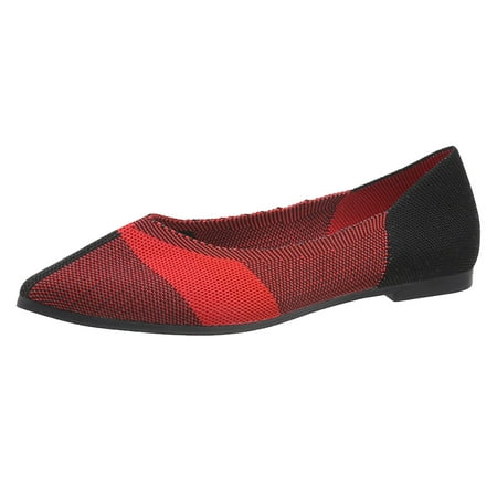 

Vedolay Fashion Summer Autumn Women Casual Flats Shoes Flat Lightweight Knitted Mesh Breathable High Heels Women Summer