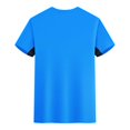 thumbnail image 4 of pstuiky camisetas para hombre, Blusa deportiva informal de color liso con cuello redondo y manga corta elástica para hombre camisetas de hombre l, 4 of 6