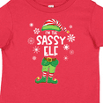 thumbnail image 4 of Inktastic Funny Christmas I'm the Sassy Elf with Shoes and Hat Boys or Girls Toddler T-Shirt, 4 of 5