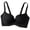 Black, variant on Women's Seamless Comfort Bra for Everyday Soft Support Wireless T-Shirt Lightweight Breathable Underwear