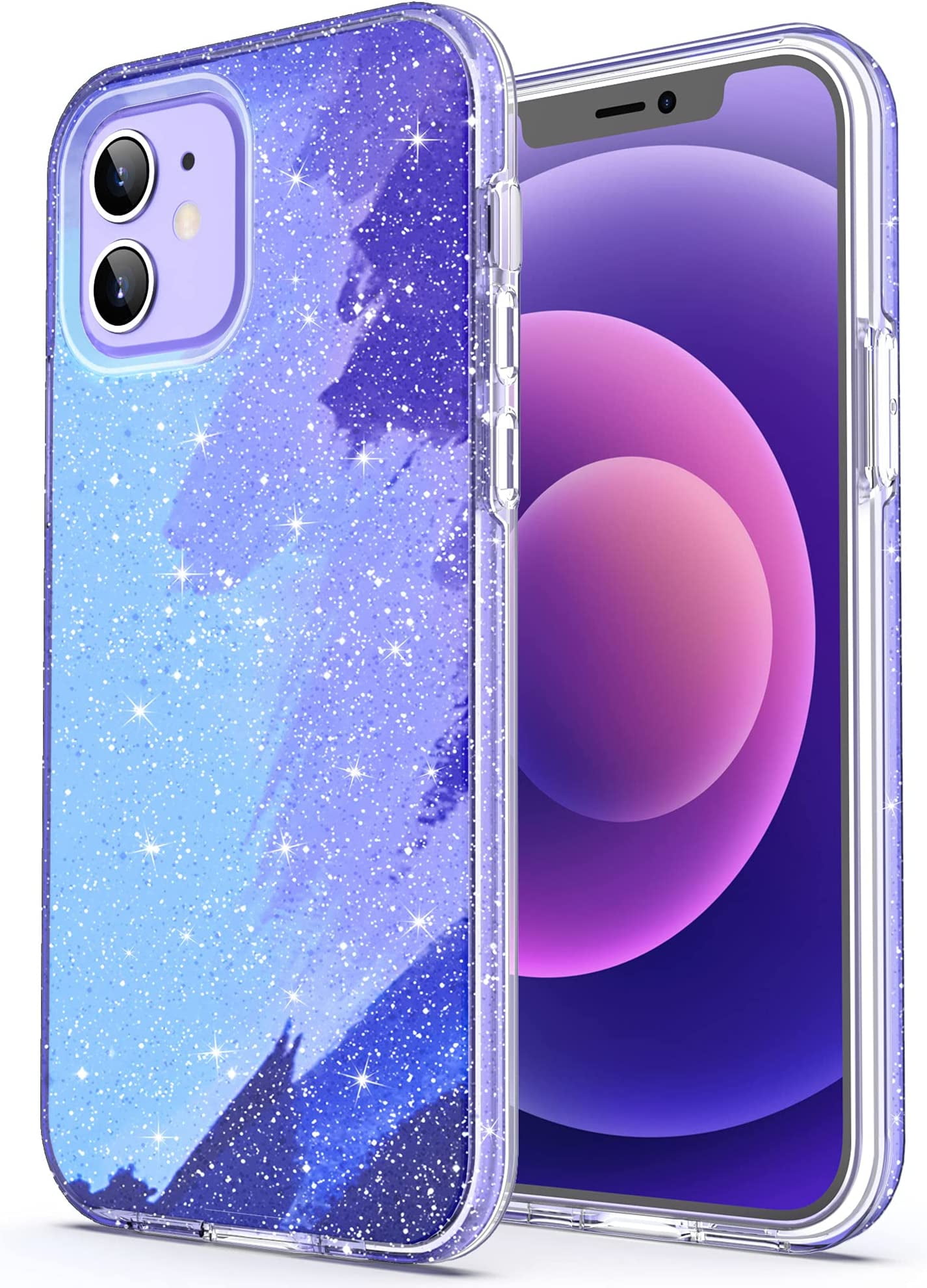 ULAK iPhone 12 Case Glitter, iPhone 12 Pro Case, AntiScratch