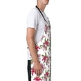 thumbnail image 2 of Uemuo Lilies Flowers Pattern Waterproof Apron Adjustable Dishwasher Apron- Apron for Women Men Heavy Duty Work Apron for Dishwashing Chemical Lab, 2 of 9