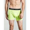 thumbnail image 5 of Bolter 4-Pack Men Nylon Spandex Performance Boxer Briefs (Large, Neons), 5 of 11