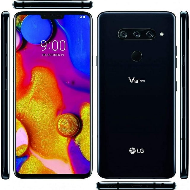LG V40 ThinQ 64GB (Dark Shadow on Screen) Unlocked Cell phone | Refurbished