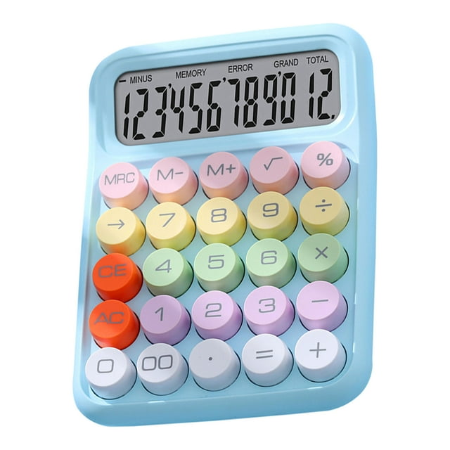 Calculadora de Teclado Mecánico colorida, Material Duradero, Multifuncional Con Teclado Numérico y Funciones de Cálculo científice, Diseño Innovador para Computadoras de