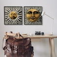 thumbnail image 3 of Stupell Industries Boho Sun & Moon Landscape Painting Black Framed Art Print Wall Art, 24 x 24, 3 of 10