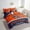 Orange Navy, variant on Erosebridal Football Helmet Print Bedding Sets Twin Size, Sports Theme Bed Sheets Set , Kansas, Orange Red, Ultra Soft 7 Pieces