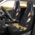 thumbnail image 2 of Honeii Sleeping Dragon In Forest Print Car Seat Covers 2 Pieces, Full Set Universal Seat Covers for Cars, Waterproof Auto Seat Protectors, 2 of 7