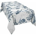 thumbnail image 1 of Vintage Floral Plant Tablecloth Rectangle Round Table Cloth 60x120 Inch, Blue Indoor or Outdoor Tablecloth, Spring Summer Waterproof Polyester Washable Table Cover for Party Holiday Picnic Decoration, 1 of 6
