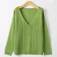 thumbnail image 2 of Aayomet Womens Cardigan Sweaters Women's Cardigan Sweater 100% Cotton Button-Down Long Sleeve Oversized Knit Cardigans,Green S-XXL, 2 of 4