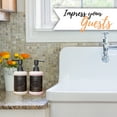 thumbnail image 4 of Autumn Alley Glass and Black Farmhouse Soap Dispenser and Lotion Dispenser Set | Farmhouse Bathroom Accessories, 4 of 8