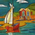 thumbnail image 1 of Tile Mural Kitchen Backsplash - Portofino Cabanas - by Paul Brent, 1 of 1