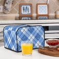 thumbnail image 6 of Toasting Machine Cover 4 Pieces 12.4×10.6×8.3in Dust-Proof Explosion-Proof Waterproof And Wear-Resistant Hollow Bottom Blueviolet Moroccan Buffalo Plaid Tartan Check Hand-Drawn Sketch_1, 6 of 7