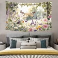 thumbnail image 3 of Tapestry Wall Hanging,Nature Floral Garden Tapestries for Dorm Living Room Bedroom Decor,Boho Wall Art,Sofa Cover,Photo Background, 40"x30", 3 of 8