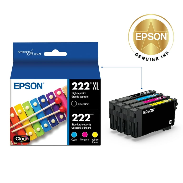 EPSON 222 Claria Ink High Capacity Black & Standard Color