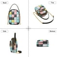 thumbnail image 3 of FORMRS Crossbody Bag for Women Quilted Travel Shoulder Cell Phone Purse with Chain Strap Handbag, Gray Checkered Pattern, 3 of 7