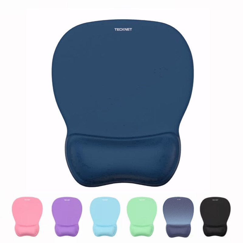 Tecknet Gel Mouse Pad with Wrist Rest Navy